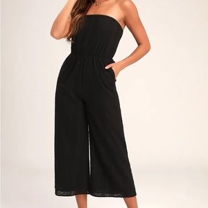 Lulus Embroidered Strapless Jumpsuit